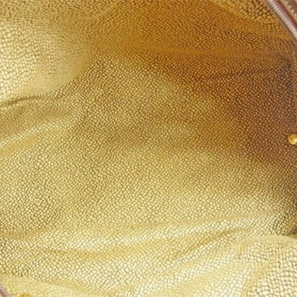 BORBONESE Handbag Beige x light brown Women Authentic secondhand - Picture 6 of 6